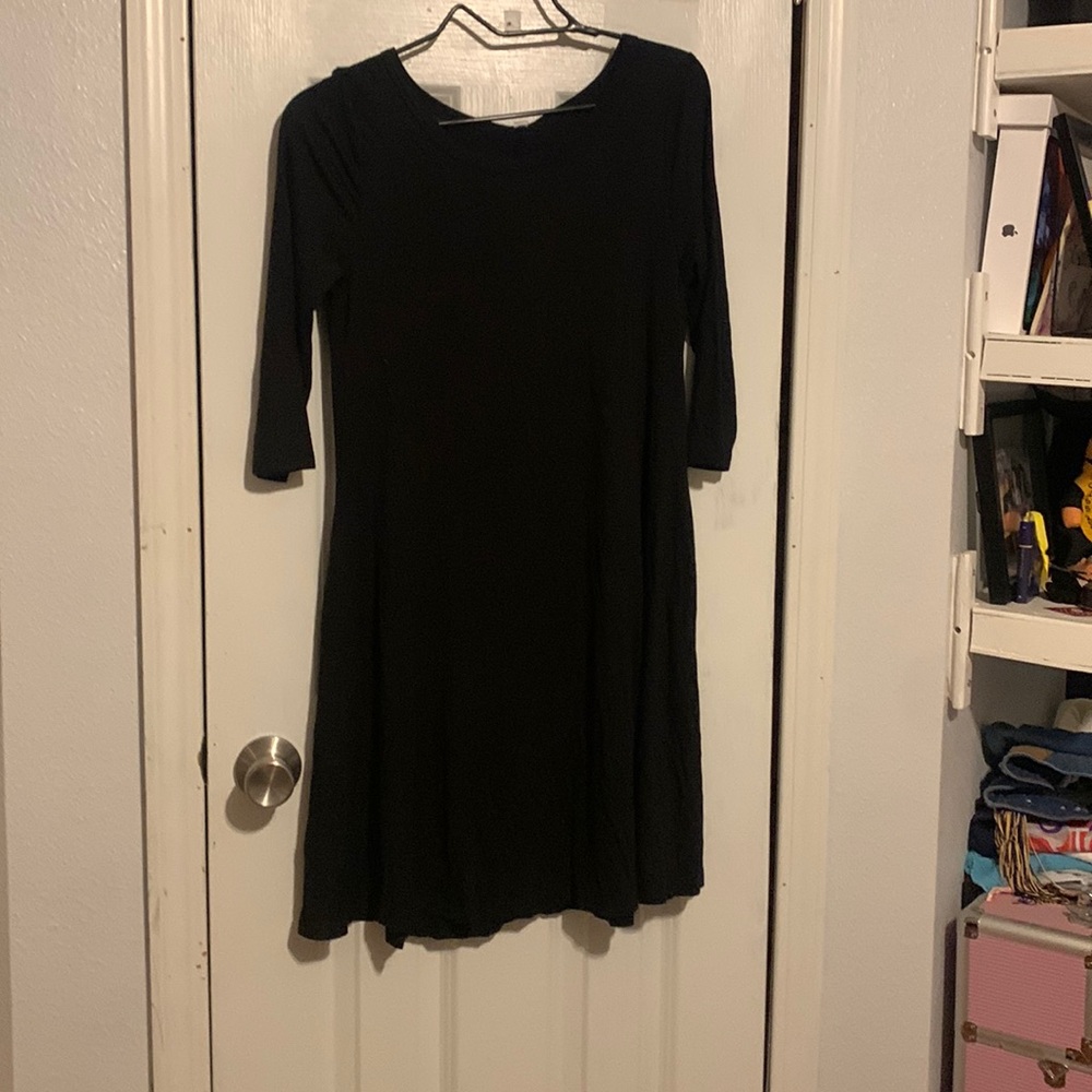 Black t shirt dress with pockets! $12 OBO